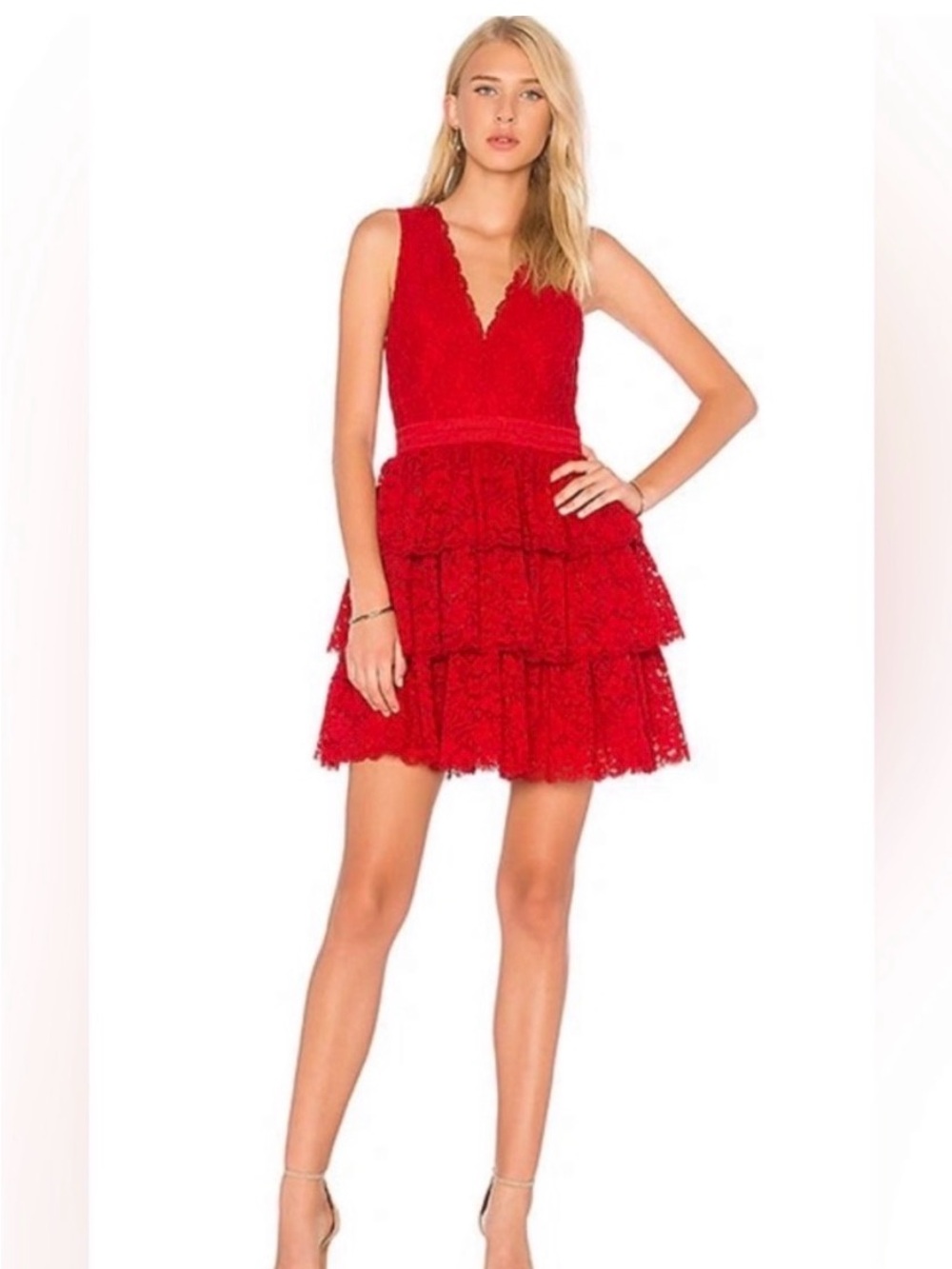 Alice + Olivia Ruffled Dress